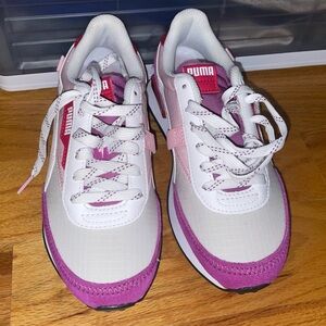 Puma WomenFuture Rider Plum Trainers